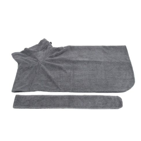 Gray t-shirt and pants set on a white background