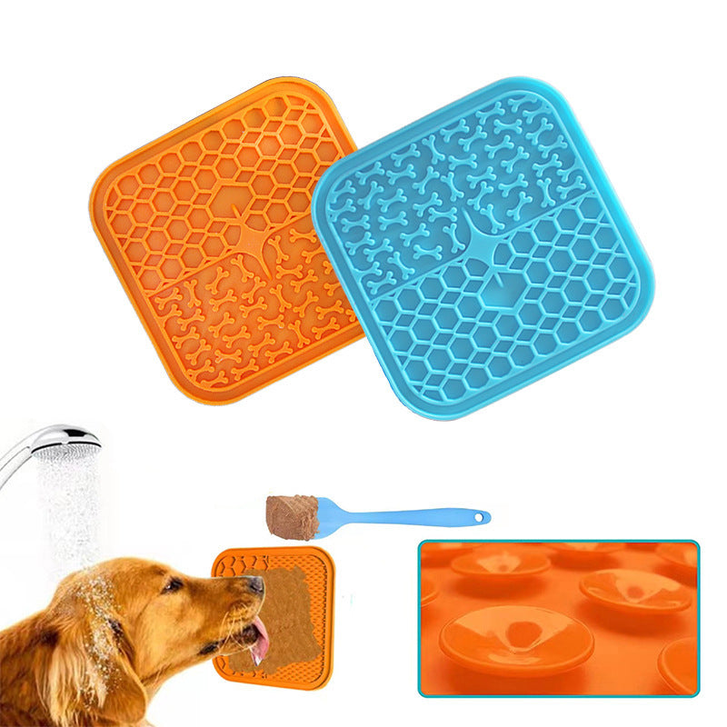 Dog Lick Mat for Anxiety Relief – Silicone Slow Feeder Pad for Pets