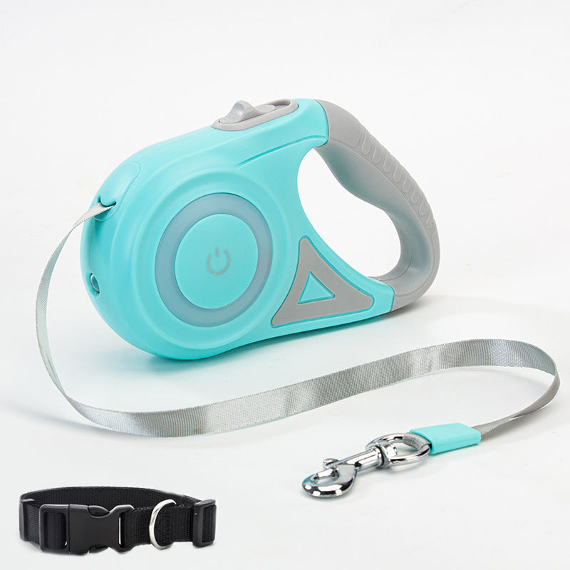 Retractable Dog Leash | Automatic Pet Lead with LED Light for Small & Medium Dogs