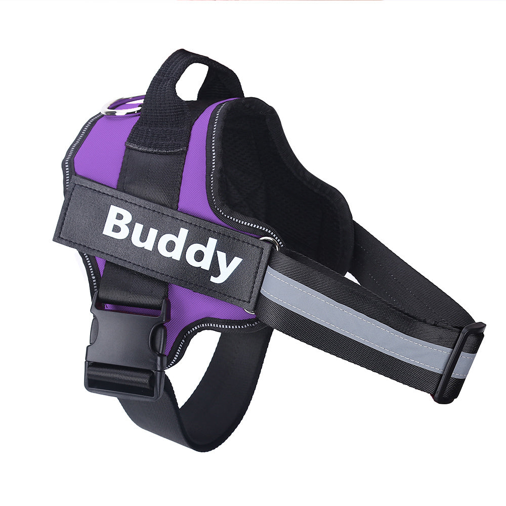 Reflective dog harness for night walks