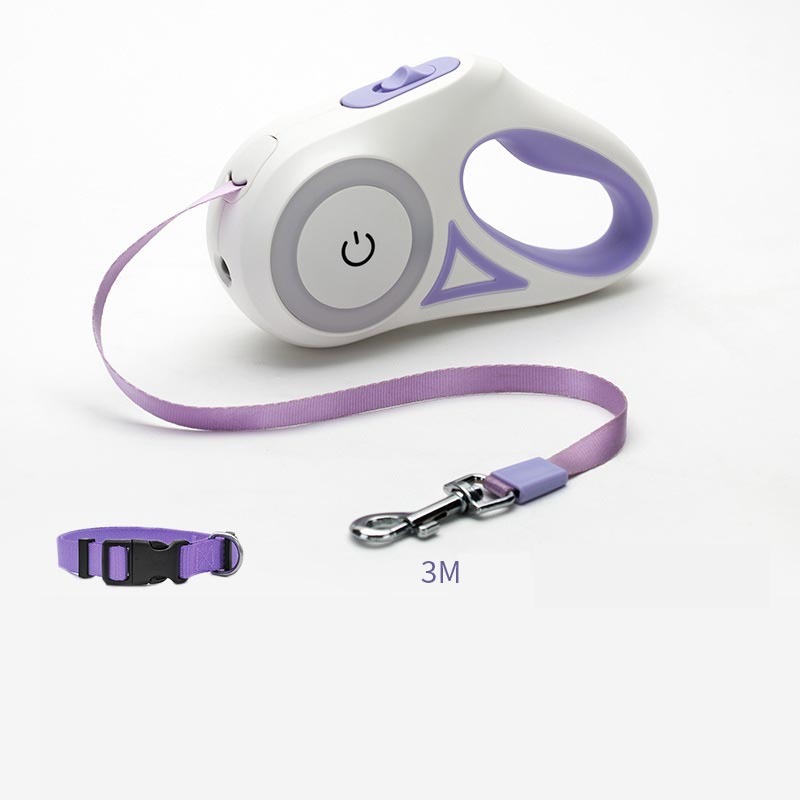 Retractable Dog Leash | Automatic Pet Lead with LED Light for Small & Medium Dogs