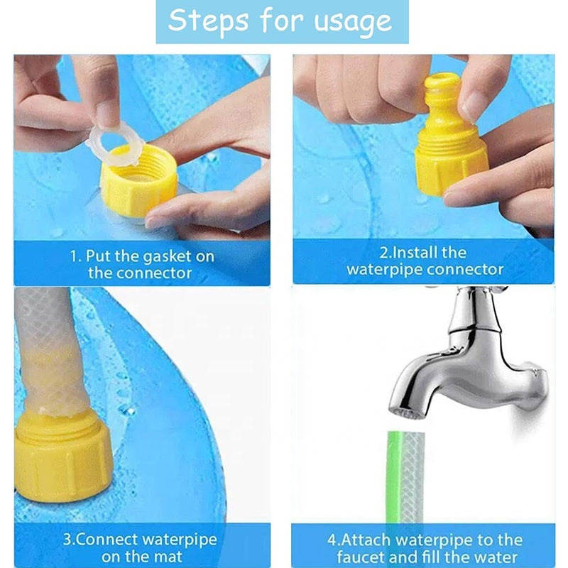 Dog Splash Pad – Outdoor Sprinkler Pool Mat for Dogs & Puppies