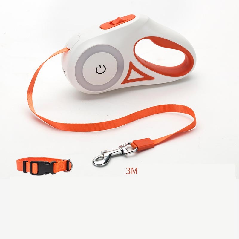 Retractable Dog Leash | Automatic Pet Lead with LED Light for Small & Medium Dogs