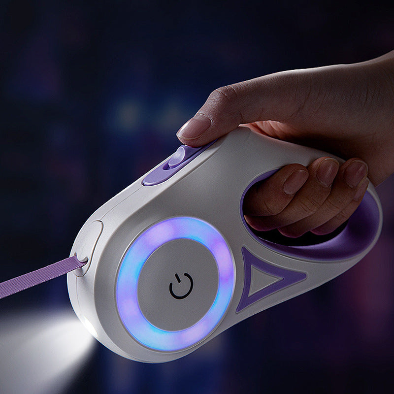 Retractable Dog Leash | Automatic Pet Lead with LED Light for Small & Medium Dogs