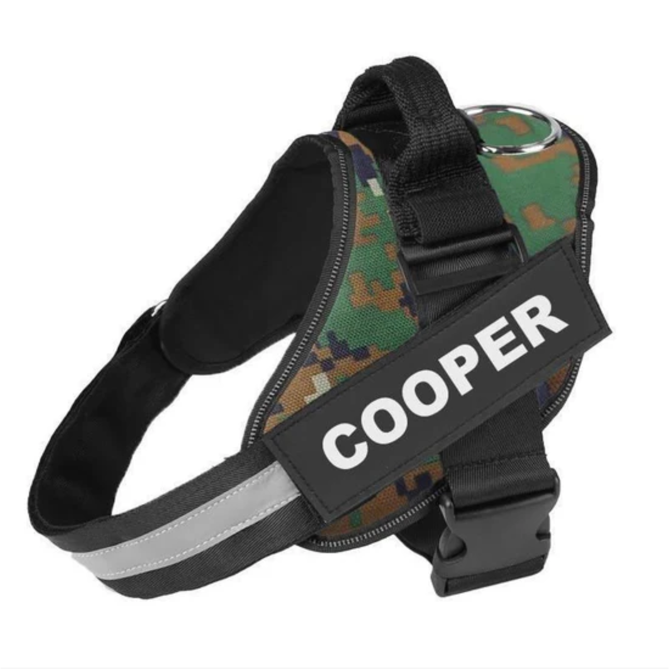 Sturdy no-pull dog vest with nylon handle for control