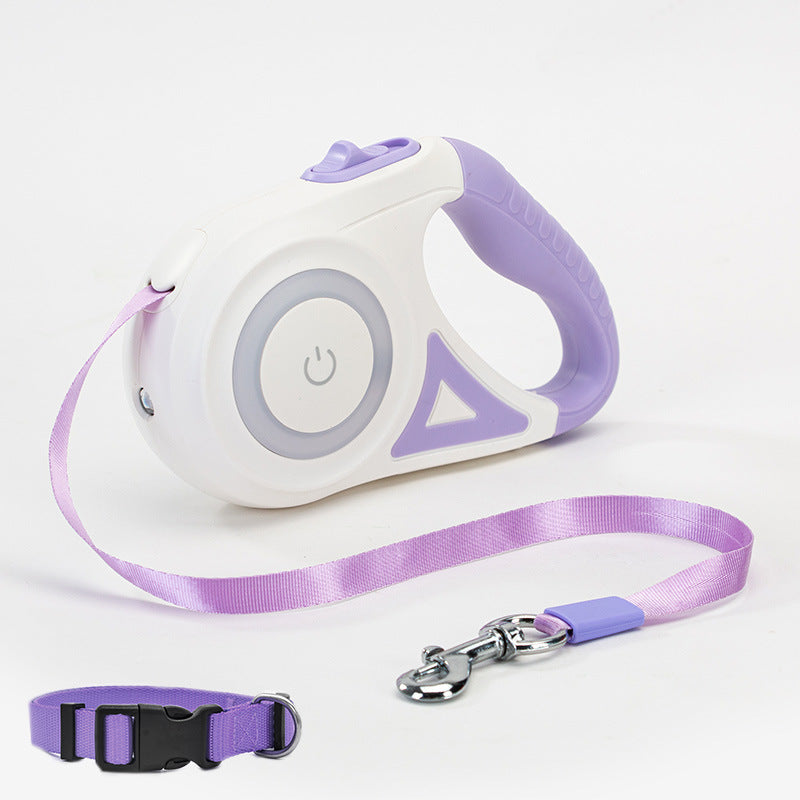 Retractable Dog Leash | Automatic Pet Lead with LED Light for Small & Medium Dogs