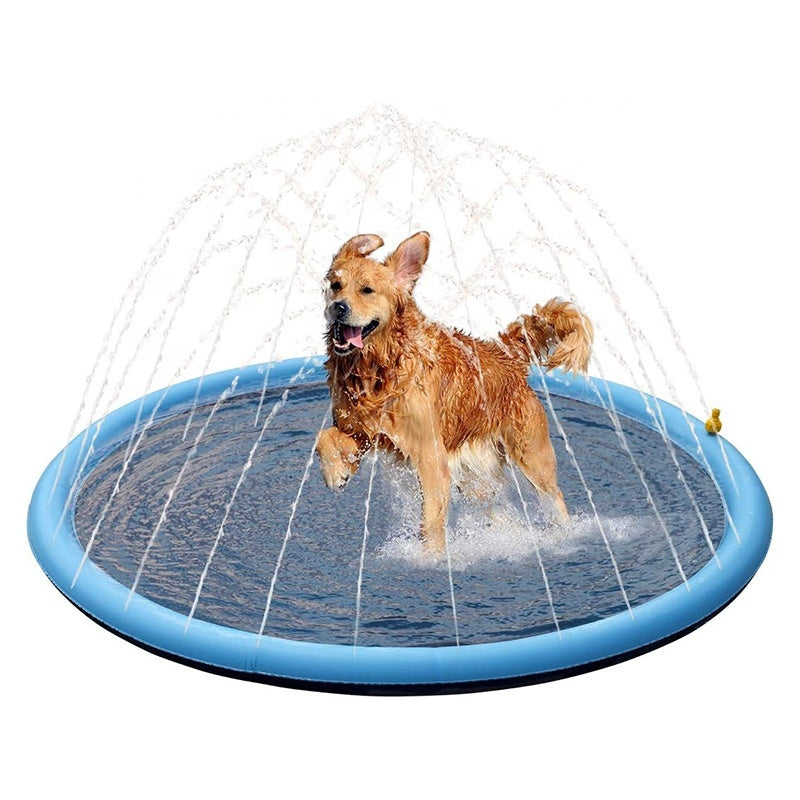 Dog Splash Pad – Outdoor Sprinkler Pool Mat for Dogs & Puppies