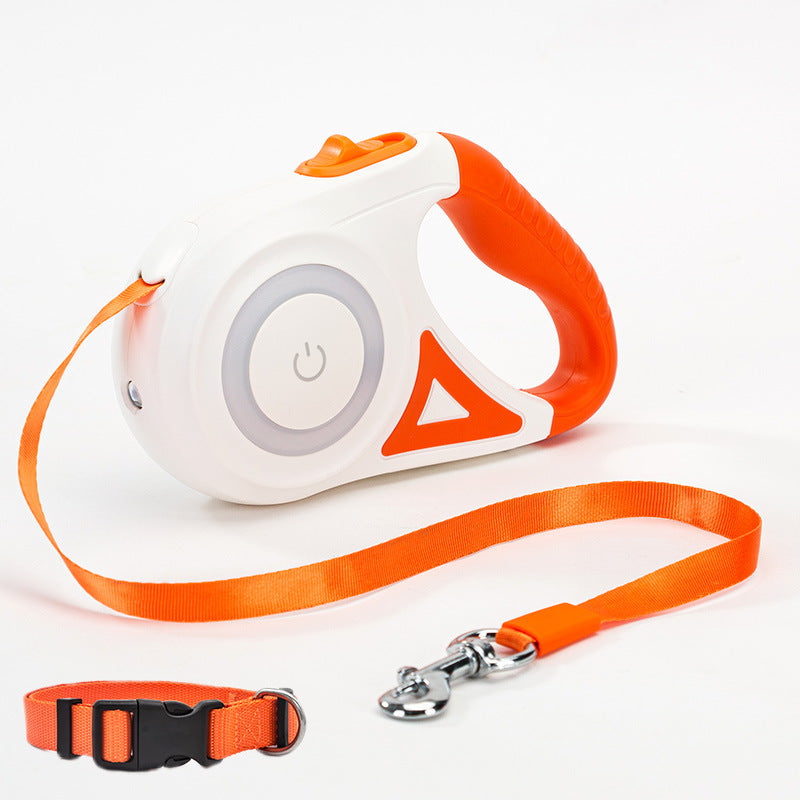 Retractable Dog Leash | Automatic Pet Lead with LED Light for Small & Medium Dogs