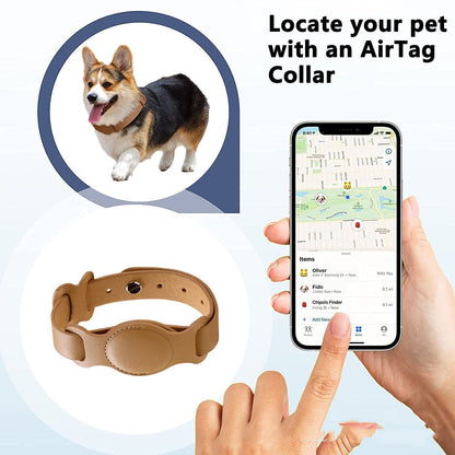 AirTag Pet Collar – Anti-Loss GPS Tracker for Dogs & Cats