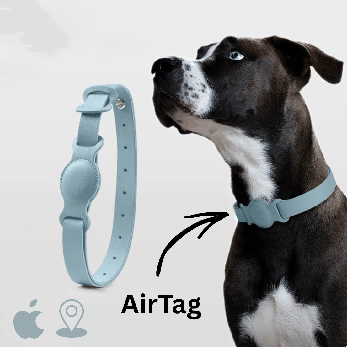 AirTag Pet Collar – Anti-Loss GPS Tracker for Dogs & Cats