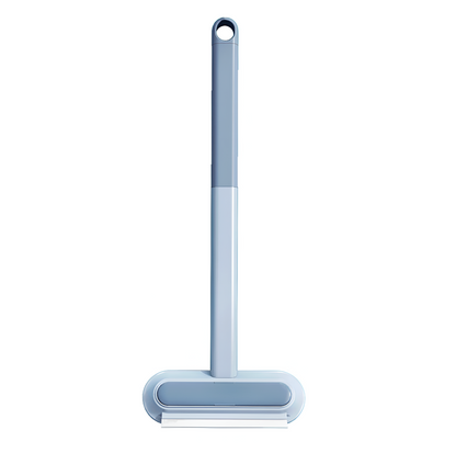 Cleaning brush with a handle on a white background