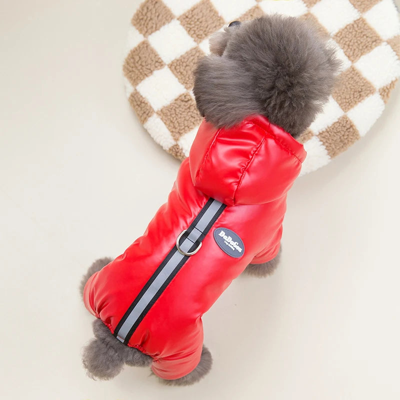 Gepolsterter Winter-Onesie für Welpen – wasserdichte Kleidung für kleine Hunde, warme Jacke für Shih Tzu, Chihuahua und Yorkie